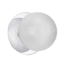 Lassie Diamond Cut Glass Cool White LED Outdoor Wall Light